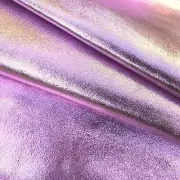 Light pink metallic glitter whole lamp leather hide supplies for jewelry crafts