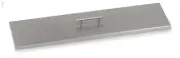 33" X 9" Linear Stainless Steel Fire Pit Cover by American Fireglass