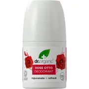 Dr Organic Roll-On Deodorant Organic Rose Otto | 50ml / Rose Otto