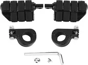 Pair of 1.25in Foot Pegs Footrest with Mounting Brackets Universal for ATV Scooter UTV