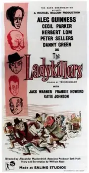 The Ladykillers poster Alec Guinness Cecil Parker Herbert Lom - 1955 Old Photo 1