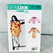 New Look 6091 Scoop Neck Top and Mini Dress Misses Size 4 16 Sewing Pattern