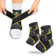 FS60 Ankle Support Airy Sleeve 1 Pair, Adjustable Compression Ankle Support Men