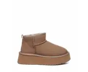 Ugg Australian Shepherd Ultra Mini Platform | Cow Suede Upper - Women - UGG Boots - Brown