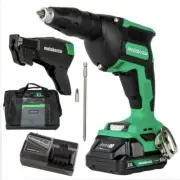 Metabo HPT W18DAQBM MultiVolt 18V BL Li-Ion Drywall Screw Gun Kit (2) 2 Ah New