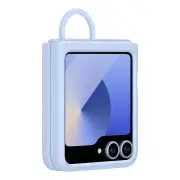 Samsung Galazy Z Flip6 Silicone Case with Ring (Blue)
