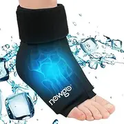 Ankle Ice Pack for Injuries Reusable, Stretchable Heel Ice Pack Wrap Gel Cold Pack for Foot Heel, Ankle Pain, Plantar Fasciitis, Achilles Tendinitis, Sprain, Swelling
