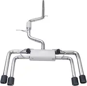 daili store Compatible With Audi A3 8V 1.4T 1.8T 2.0T Car Exhaust Performance Exhaust System Catback Pipe Vacuum Electric Valve Muffler Cutout (Color : Stainless Steel Kit)