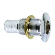 PERKO 1" THRU-HULL FITTING F/ HOSE CHROME PLATED BRONZE