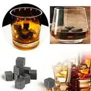 Granite Whiskey Stones Premium Set Gift with Wood Tray High-tech Reusable