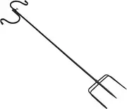 Yardwe Iron Ground Hook Shepherd Hook for Outdoor Use for Garden Lawn Balcony Detachable Design for Easy Storage