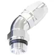 Aeroflow 45° Male ORB Full Flow Swivel Hose End -16 ORB to -12AN, AF544-12-16S