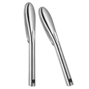 2Pcs Fish Scale Fish Scaler Handheld Kitchen Fish Scaler Metal