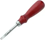 3PCS Leather Trimmer Tool with Beech Wooden Handle Durable Bevelers for DIY Leather Craft Practical Edge Skiving Trimmer for Home and Studio