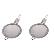 2x Appetito Stainless Steel Mesh Strainer Home Kitchen Cooking Utensil 20cm