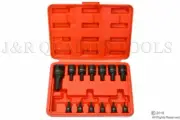 13pc Impact Torx Star Bit Socket Set w/ 1/4, 3/8, and 1/2" Drive