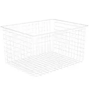 Flexi Storage Home Solutions White 3 Runner Wire Basket
