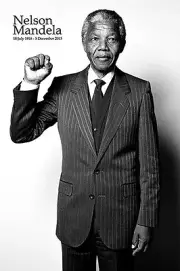 Nelson Mandela Fist Salute POSTER 61x91cm NEW * 18 July 1918 - 5 December 2013