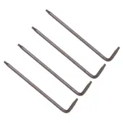 4pcs Tamper Proof Torx Key T8 L-Shape Star Wrench for Auto Maintenance