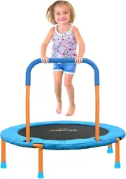 36Inch Mini Toddler Trampoline for Kids Ages 1-6 Indoor Outdoor Folding Small Re