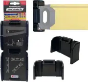 Black StealthMounts Universal Level Holder XL | Locking Mount Storage Clips