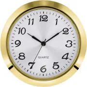 Hicarer 2-1/8 Inch 55 mm Quartz Clock Insert Zinc-Alloy Metal Case Arabic Face