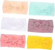 CHICAMPERA 6Pcs Bow Headbands for Cute Elastic Hair Accessories Headbands for Parties Dress Up and Everyday Wear Comfortable and Stylish Design
