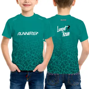 兒童跑步球衣 T 恤服裝設計全印花 ART1