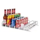 Upgrade Drink Organizer for Fridge, Self-Sliding soda Can Dispenser for