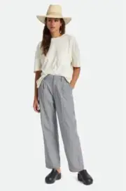 Brixton Victory Trouser Pant Size 26 NWT Checkered