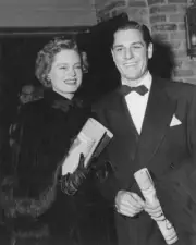 Actress Alexis Smith And Her Husband Actor Craig Stevens Old Photo
