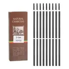 Willow Charcoal Sticks, 3-5mm Willow Charcoal Pencils(Black, Pack of 18)