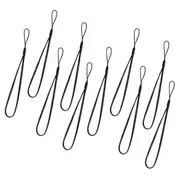 [10 Pack] Universal Wrist Lanyard Strap by MEZON – Black Colour, Strong and Durable Nylon Material