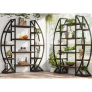 Wide and Tall Industrial Bookcase Display Storage Shelving Unit Furniture Stand