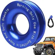 HOFFTI Snatch Ring - 41, 000 lbs Portable Aluminum Alloy Recovery Ring,UTV Towing Ring, Rust-Proof Snatch Block Pulley, Heavy Duty Winch Accessories Kit for ATV