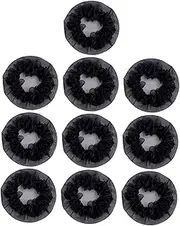 Ipetboom 10pcs Elastic Hair Nets for Dancers Comfortable Lightweight Headdresses for Holding Hair Buns for Professional Performers Lace Design