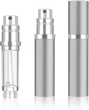ViddVoom 5mL Perfume Atomiser - Refillable Travel Perfume Spray Bottles – Leakproof Aluminum Atomizer for Fragrance,Gray