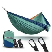 Bear Butt Double Camping Hammock Turquoise Blue Coral
