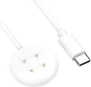 Charger for Google Pixel Watch 2/Pixel Watch 3 USB-C Magnetic Charging Dock with 3.3Ft/1M Charging Cable Cord Compatible with Fitbit Sense 2/Sense/Ace LTE/Versa 4/Versa 3, White
