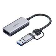 HAGiBiS USB 3.0 Video Capture Card HD to USB/Type-C Game Grabber Record 1080P/60Hz Aluminum Alloy Shell MS2130 for Switc