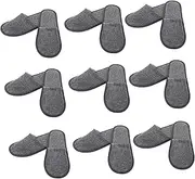 10 Pack Disposable Anti-slip Guest Slippers Hotel Spa Party Accessory Lightweight Easy to Store Universal Fit for Men Women
