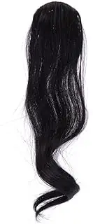 PLAFOPE 2PCS Curly Bangs Hair Pieces for Women High Temperature Fiber Wig Bangs Natural Black Black Brown Easy to Care Comfortable for Daily Wear for Parties