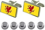 [Select Gifts] Shirt Dress Studs Somerset County England Flag Cufflinks