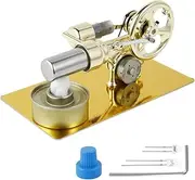 SO Stirling Engine Model Electricity Generator Physics Science Lab Teaching Tool Stainless Steel Power Generator Model Assemble Stirling Engine Model Kit for Kids Science Education QUWUMGD