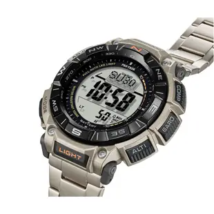 【CASIO】卡西歐太陽能登山錶 PRG-340T-7輕量鈦 高度溫度氣壓方位大羅盤PRO TREK宏崑時計 台灣卡西歐