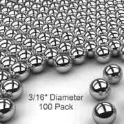 100 3/16" Inch Stainless Steel Nail Polish Mixing Agitator Balls