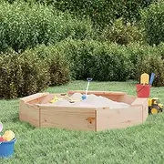 Generic Sandbox with Seats Octagon Solid Wood Pine,825009