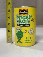 Vintage Moorman's Fly Sticky Roll New Old Stock Nice Can Oil Gas Feed NOS