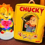 Chucky Valentines Day Bundle Lot Backpack Light up Blow Mold Be my Valentine