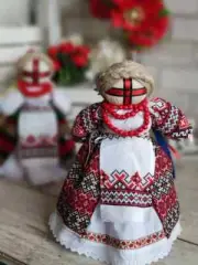 Motanka "Princess" hand-made robot, motanka doll, rodinny amulet doll .15 in